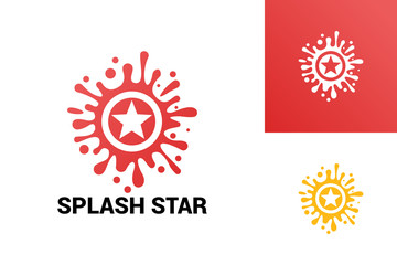 Splash Star Logo Template Design Vector, Emblem, Design Concept, Creative Symbol, Icon
