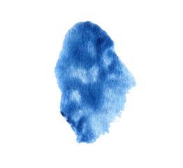 Abstract watercolor texture stain with splashes and spatters. Vectot acrylic brush