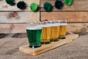 St. Patrick's day Beer Flight