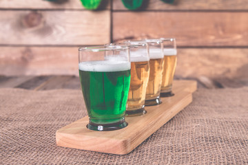 St. Patrick's day Beer Flight