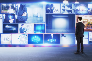 Multimedia and presentation concept