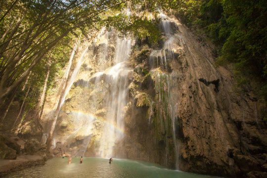 Tumalog waterfall on Sebu island, Philippines