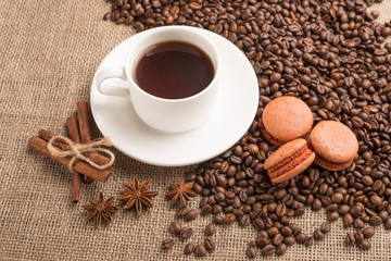 macaroons coffee