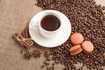 macaroons coffee