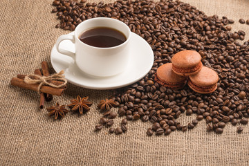 macaroons coffee