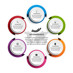 Abstract options infographics template. Infographics for business presentations or information banner.