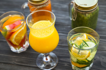 Fresh fruit and vegetable smoothie