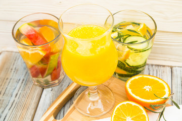 Fresh fruit and vegetable smoothie