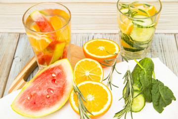 Fresh fruit and vegetable smoothie