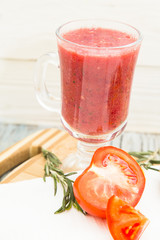 Fresh fruit and vegetable smoothie