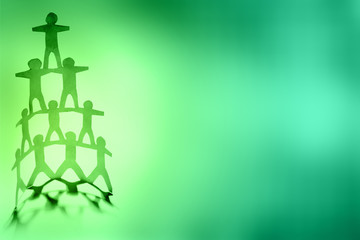 Human team pyramid
