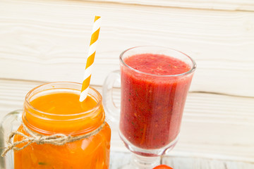 Fresh fruit and vegetable smoothie
