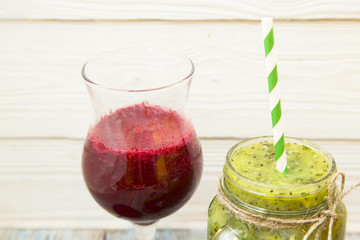 Fresh fruit and vegetable smoothie