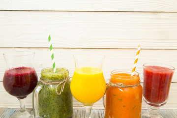 Fresh fruit and vegetable smoothie
