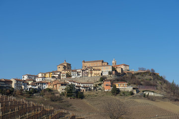 View of La Morra, Piedmont - Italy