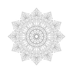 Symmetric ornament of coloring book.