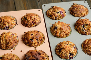 Cupcakes with with black currant