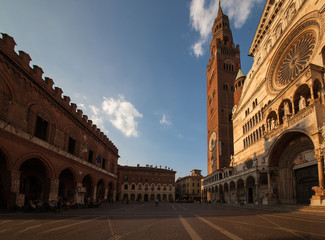 Piazza del duomo Cremona  - obrazy, fototapety, plakaty