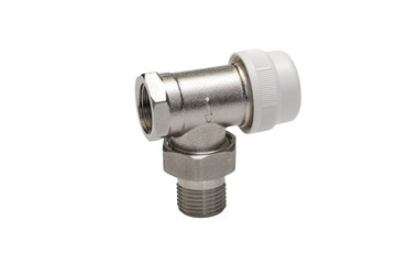 hydraulic connector on a white background
