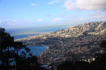 vue sur Jounieh et Byblos