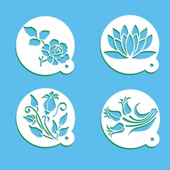 Spring Stencils for coffee