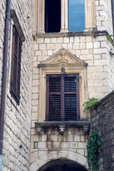 old building in Montenegro with Windows