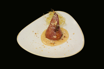 food, art, dessert, pear, culinary, creative, fruit, preparation, decoration, present, bouquet,...