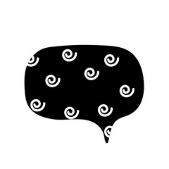 Chat icon. Dialog text