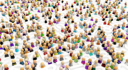 Cartoon Crowd, Numbers People