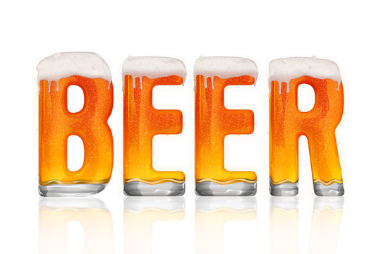 text and pattern in beer style