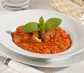 Thick tomato soup