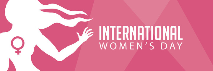 International Womens Day banner. EPS10 vector illustration.