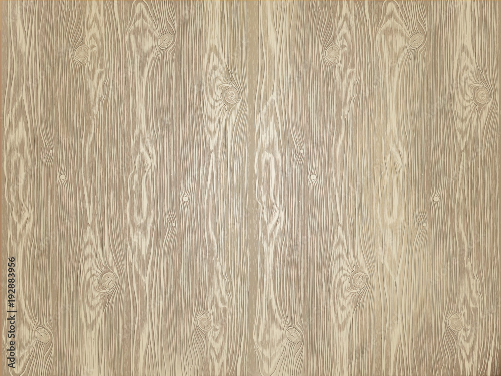 Wall mural Vector wooden background. Highly detailed, photorealistic. Hand drawn without trace.