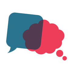 Speech bubbles chat design