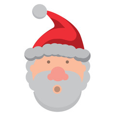 Cartoon santa claus icon