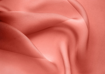 abstract background of red fabric folds