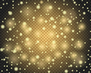 Light abstract glowing bokeh lights