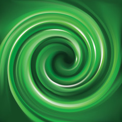 Vector background of bright green swirls