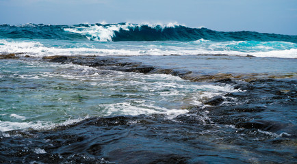 Wave Crests on the coast of Hawaii