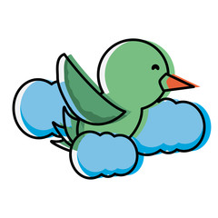 Cute bird icon