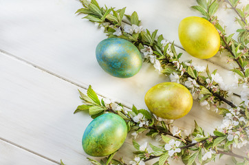 festive easter eggs