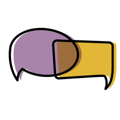 Speech bubbles chat design