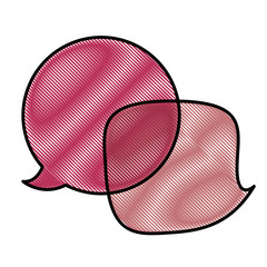 Speech bubbles chat design