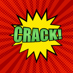 Comic Crack wording background