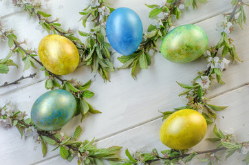 festive easter eggs