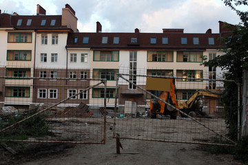 building blurred construction background