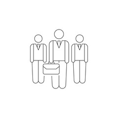 office workers icon. Element of head hunting icon. Premium quality graphic design. Signs, outline symbols collection icon for websites, web design, mobile app