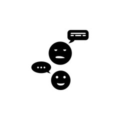 emoticons with a bubble of communication icon. Сommunication element icon. Premium quality graphic design. Signs and symbols collection icon for websites, web design, mobile app