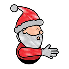 Cartoon santa claus icon