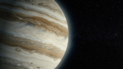 Planet or satellite in space. Unexplored planets of faraway space. Deep space. Universe scene with planets. Solar sistem © Media Whale Stock